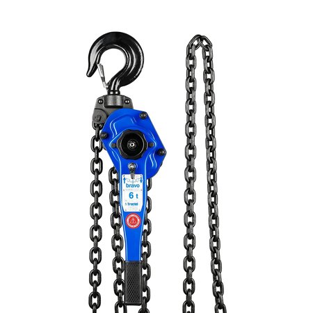 TRACTEL Lever Chain Hoist, 12,000 lb Load Capacity, 10 ft Hoist Lift, 2.6 in. Hook Opening 19700